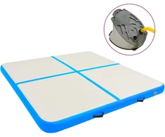 Pripučiamas gimnastikos kilimėlis, mėlynas, 200x200x20cm, PVC