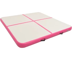 Pripučiamas gimnastikos kilimėlis, rožinis, 200x200x20cm, PVC