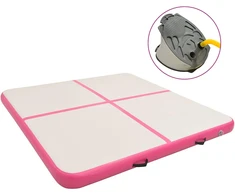 Pripučiamas gimnastikos kilimėlis, rožinis, 200x200x20cm, PVC