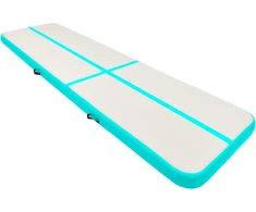 Pripučiamas gimnastikos kilimėlis, žalias, 700x100x20cm, PVC