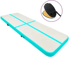 Pripučiamas gimnastikos kilimėlis, žalias, 300x100x20cm, PVC