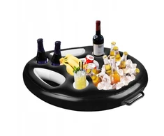 Pripučiamas staliukas jacuzzi baseinui, baras, juodas