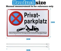 Privataus parkavimo ženklas „parkavimas draudžiamas“ (30 x 20 cm aliuminis), transporto priemonės velkamos už mokestį – aiškus ženklas, draudžiantis parkavimą – parkavimo ženklai, parkavimo draudimo ženklas, privataus draudimo ženklas