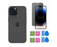 Privatumą užtikrinantis grūdintas stiklas, skirtas iphone 15