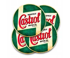 Prl retro lipdukas - Castrol motor oil logo - klasikinis oldschool