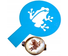 Pro Parts forma kavai cappuccino, dekoratyviniai šablonai papuošimui - varlės raštas