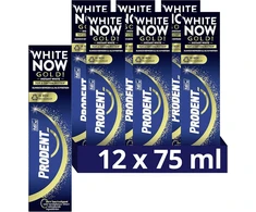 Prodent Baltas Now Gold dantų pasta - 12 x 75ml - vertės paketas