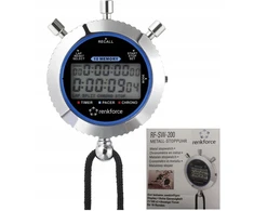 Profesionalus elektroninis chronometras 0,01 s bėgimui sportui Renkforce Germany