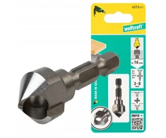 Profesionalus grąžtas su išmetikliu 16 mm medienai 3-8mm Wolfcraft
