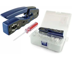 Profesionalus plieno gofravimo įrankis ethernet rj45 su tęstinumo technologija, tinkamas cat.5e, cat.6 ir cat.7 jungtims