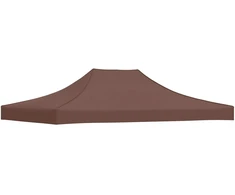 Proginės palapinės stogas, rudos spalvos, 4x3m, 270 g/m²