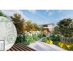 Projekt ogrodu i nawadniania 60-120 m²