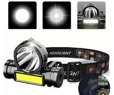 Pronett led cob priekinis žibintas, įkraunamas, usb, 3 režimai