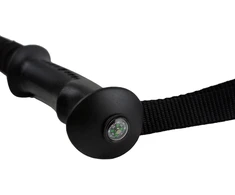 Prosource Anti Shock trekingo/ėjimo/žygio lazdos su kompasu (2 vnt. rinkinys), juodos spalvos, Prosource