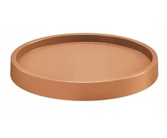 Prosperplast mobilus padėklas apvalus terakotos spalvos su ratukais 450 mm