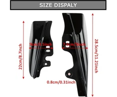 Psler® motociklo oro šilumos deflektorius, karščiui atspari plokštė, skirta touring street electra glide road king 2001-2008