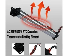 Ptc keramikinis oro šildytuvas Ac 220 V 600 W keramikinis oro šildytuvo elementas elektrinis keraminis kaitinimo vamzdis izoliuotas termostatinis kaitinimo elementas