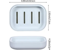 Ptwola, 2 vnt. plastikinių muilo indų dėžutės, dvigubo sluoksnio sausinimo muilo dėžutė, nerūdijančio plieno muilo laikiklis, muilo dėklas su dangteliu dvigubo sluoksnio dušo vonios kambario reikmenims