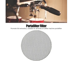 Puck filtras, kavos portafiltras Puck sietelis maistinės klasės nerūdijančio plieno kavos paruošimo filtro sietas 50 μm filtro smulkumas (53,5 mm)