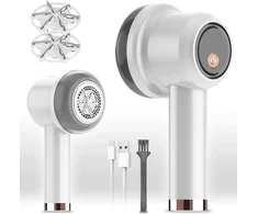 Pūkų rinkiklis, pūkų valiklis, audinių skutiklis, elektrinis pūkų valiklis drabužiams, įkraunamas per Usb, pūkų valiklis, megztinių skutiklis su 2 keičiamomis galvutėmis drabužių audiniams