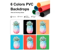 Puluz 30 cm fotok dėžė fotografijai, sulankstoma fotostudijos šviesos dėžė, produktų fotografijos dėžė su minkšta šviesos medžiaga ir 6 pvc fonais