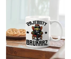 Puodelis juokingam varlių grindinio klojėjui, skirtas kavai ir arbatai
