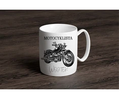 Puodelis motociklininkui su vardu – unikali dovana