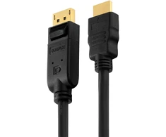 Pureinstall Pi5100-020 Displayport į Hdmi kabelis, 2m, juodas