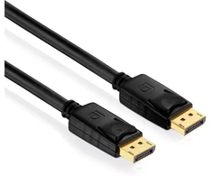 Purelink Pi5000-100 Displayport jungties kabelis (4k Ultrahd (2160p), Ethernet), Displayport kištukas (20 kontaktų) į Displayport kištuką (20 kontaktų), sertifikuotas, 10.0m, juodas