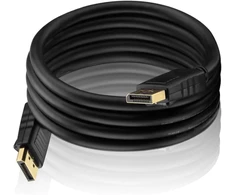 Purelink Pi5000-100 Displayport jungties kabelis (4k Ultrahd (2160p), Ethernet), Displayport kištukas (20 kontaktų) į Displayport kištuką (20 kontaktų), sertifikuotas, 10.0m, juodas