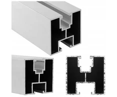 Pv montavimo profilis aliuminio bėgis 40x40 2070mm