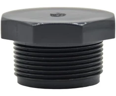 Ventiliatorius Pvc sriegio dangtelis | Pvc sriegio kištukas | 1/2 colio - 2 colių | Vidinis sriegis | Išorinis sriegis | Pn 10 | (sriegio kištukas ag, 1 1/4 colio), pilkas