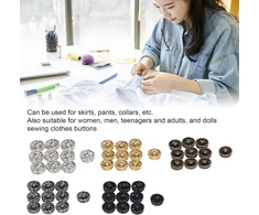 Pwshymi 100 vnt. 5 mm mini spaudžių rinkinys, 5 spalvų, apsauga nuo rūdžių, lengvi miniatiūriniai spaudės lėlėms, moterims ir vyrams