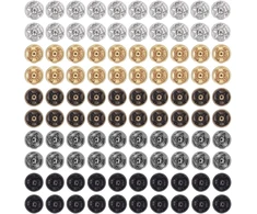 Pwshymi 100 vnt. 5 mm mini spaudžių rinkinys, 5 spalvų, apsauga nuo rūdžių, lengvi miniatiūriniai spaudės lėlėms, moterims ir vyrams