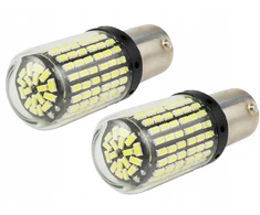 Py21w led lemputė 144 smd 3014 canbus bau15s galinga