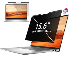 Pys magnetinė privatumo plėvelė nešiojamam kompiuteriui 15.6 colių 16:9 formato, apsauganti nuo šnipinėjimo, blokuojanti mėlyną šviesą, neatspindinti, nuimama privatumo ekrano plėvelė su 5 mm pločio stipriais magnetais