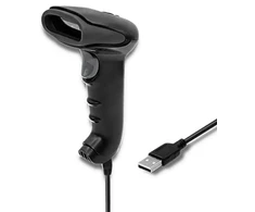 Qoltec lazerinis 1d skaitytuvas | Usb | juodas
