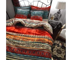 Qucover Boho medvilninis patalynės komplektas su užtrauktuku