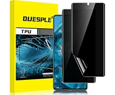 Quesple [2 vnt.] Privatumo apsauginė ekrano plėvelė, skirta Google Pixel 8 Pro 5g, atspari įbrėžimams, apsauganti nuo šnipinėjimo, be burbuliukų, minkšta Tpu ekrano apsauga, skirta Google 8 Pro Anti-spy Film