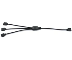 Qwork 5v Argb Splitteris: 1 į 3, 30cm, Cpu aušintuvams ir ventiliatoriams