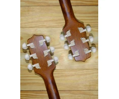 Qwork 6 vnt. gitaros derinimo kaištelių rinkinys (3r 3l) elektrinėms arba akustinėms gitaroms, galvanizuotas sidabras