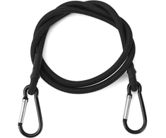 Qwork® 6 vnt. surišimo diržų rinkinys, dydis 60/100/150 cm su karabinu, universalūs surišimo diržai bagažui, stovyklavimui, tentams