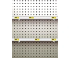 Qwork® 60 x perforuoti sieniniai kabliukai, kabliukai perforuotoms lentoms, įrankių sieniniai kabliukai prekybos ekspozicijoms (10 cm)
