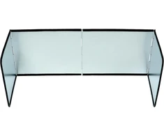 Qwork® apsauga nuo purslų virtuvės sienelė, apsauga nuo purslų sienelė viryklei, sulankstoma, 76 x 30 cm
