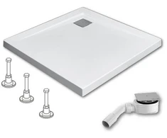 Radaway Argos C dušo padėklas 90x90 + kojos + sifonas
