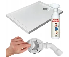 Radaway Doros F stačiakampis antibakterinis dušo padėklas 120x70 žemas baltas Standard