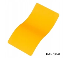 Ral 1028 poliesterinis dažas, melonų spalvos, blizgus