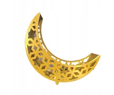 Ramadano mėnulio padėklas užkandžiams Desertiniai konditerijos indai Metaliniai indai Eid Style E