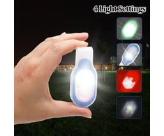 Ranjima naktinė lemputė žindymui, 2 led lempučių rinkinys su spaustuku, mini naktinė lemputė slaugytojai, įkraunama usb, žibintuvėlis su spaustuku ant drabužių, led saugos lemputė mokyklinei kuprinei, skirta stovyklavimui (mėlyna)