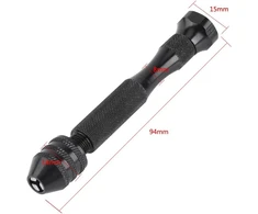 Rankinis rotacinis grąžtas, 0,3–3,6 mm griebtuvas + 10 mini mikro grąžtų, greitapjovio plieno mini rankinis grąžtas, modelinis grąžtas Pcb amatams, papuošalams, laikrodžiams